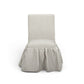 Gertrude Striped Performance Linen Skirted Dining Chair - Khaki - Image 3