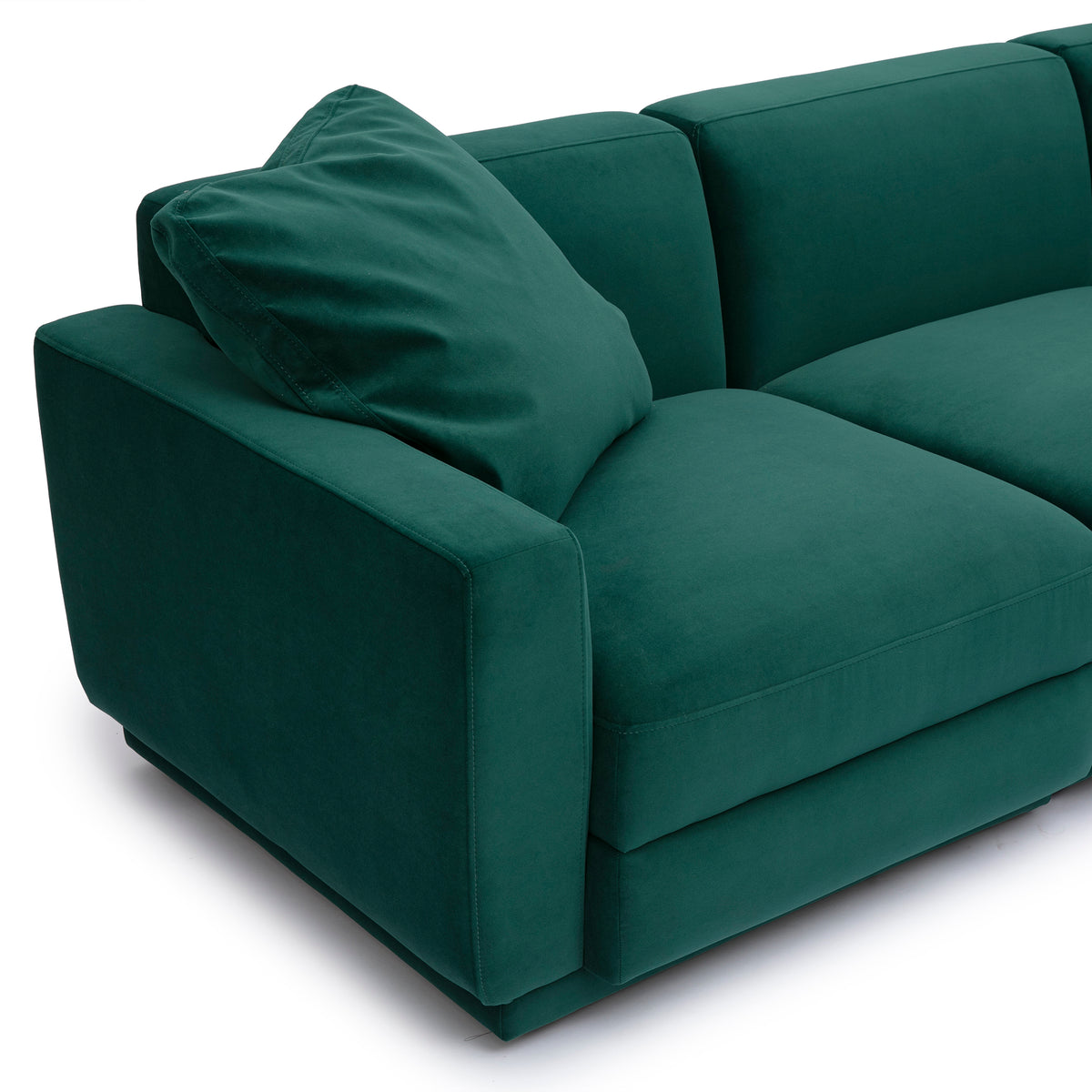 Perry 6-Piece Modular U-Sectional - Deep Green - Image 3
