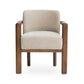 Irma Textured Performance Velvet Dining Chair - Taupe - Image 2