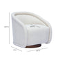 Clarke Cream Performance Boucle Swivel Accent Chair - Image 6