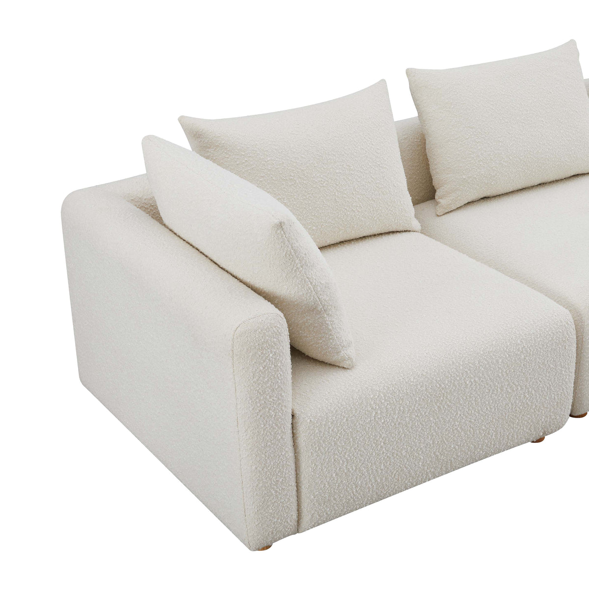 Hangover 5-Piece Modular L-Sectional - Cream - Image 4