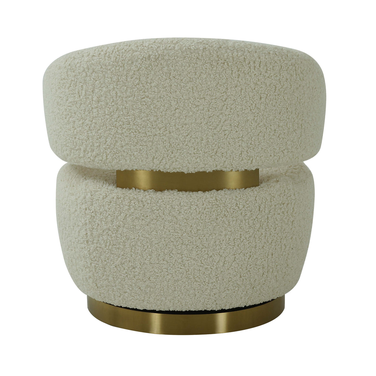 Austin Swivel Accent Chair - Beige - Image 4