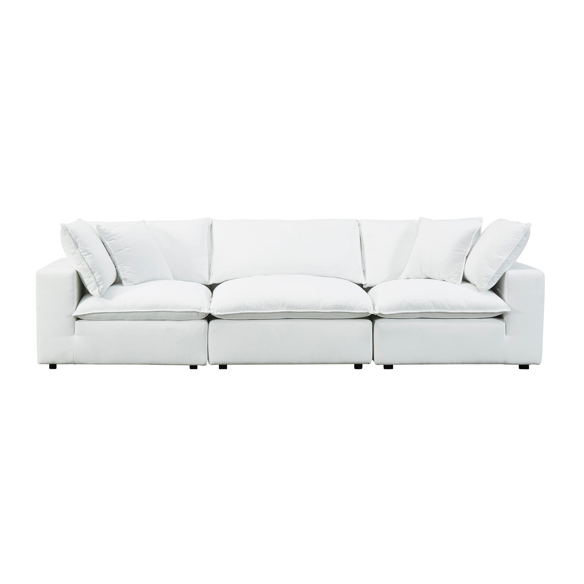 Cali 120" Modular Sofa - Pearl - Image 3