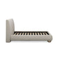 Rayne Textured Fabric Bed - Cream / Queen - Image 6