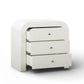 Hump 38" Arched 3-Drawer Bedside Chest - White - Image 2