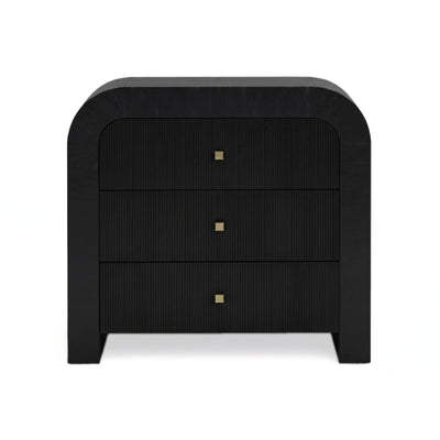 Hump 38" Arched 3-Drawer Bedside Chest - Image 1