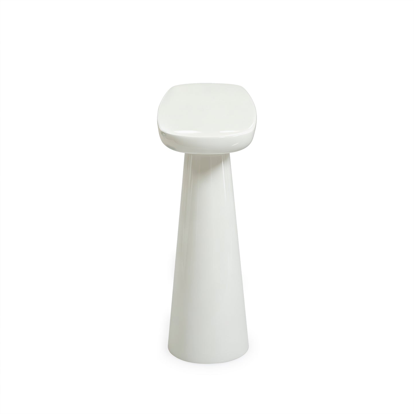 Baila Glossy Lacquer Console Table - Cream - Image 6