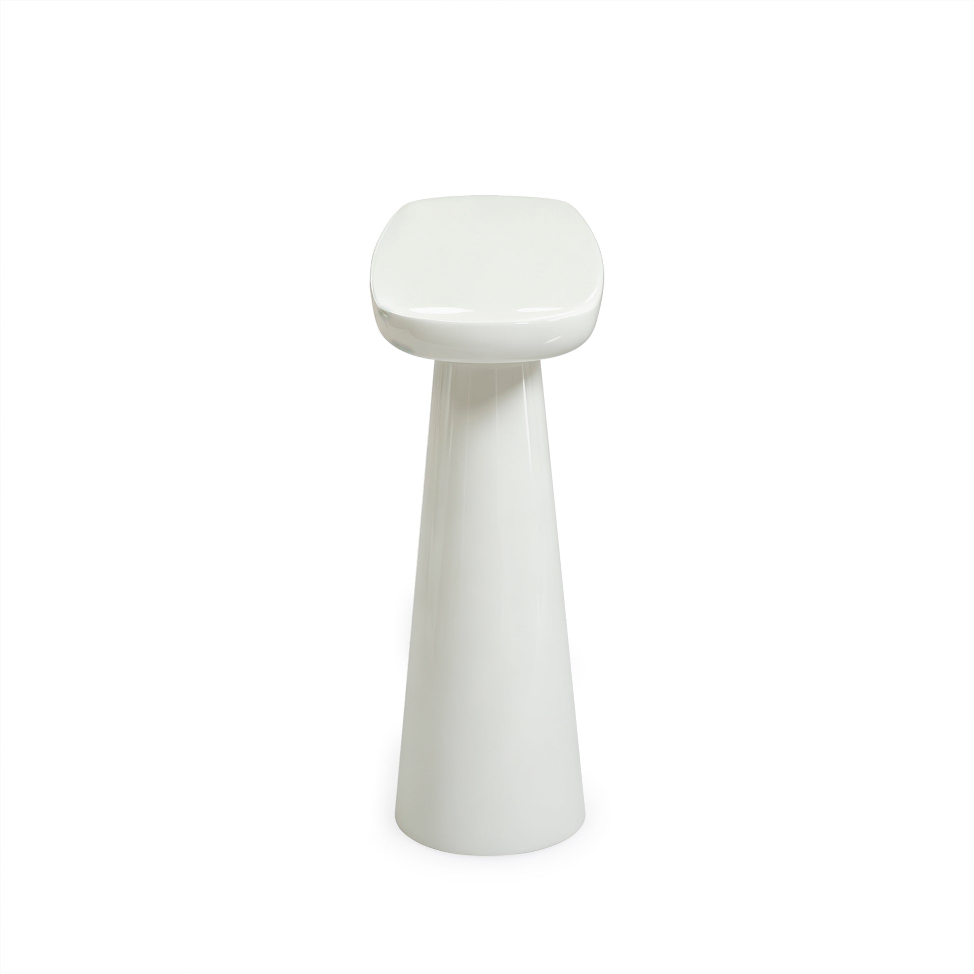 Baila Glossy Lacquer Console Table - Cream - Image 6