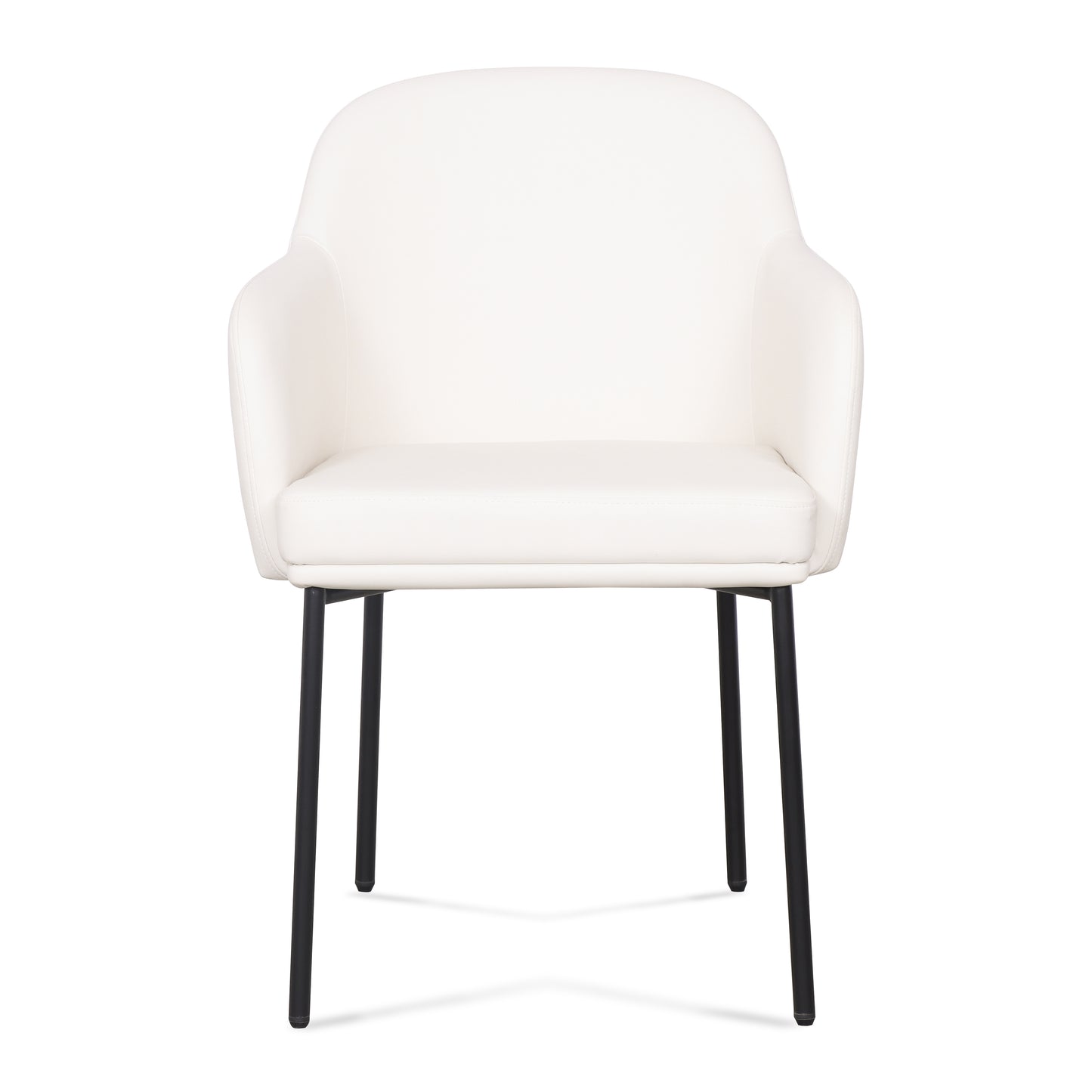Sydney Performance Vegan Leather Armchair - Set of 2 - Cream - Image 2