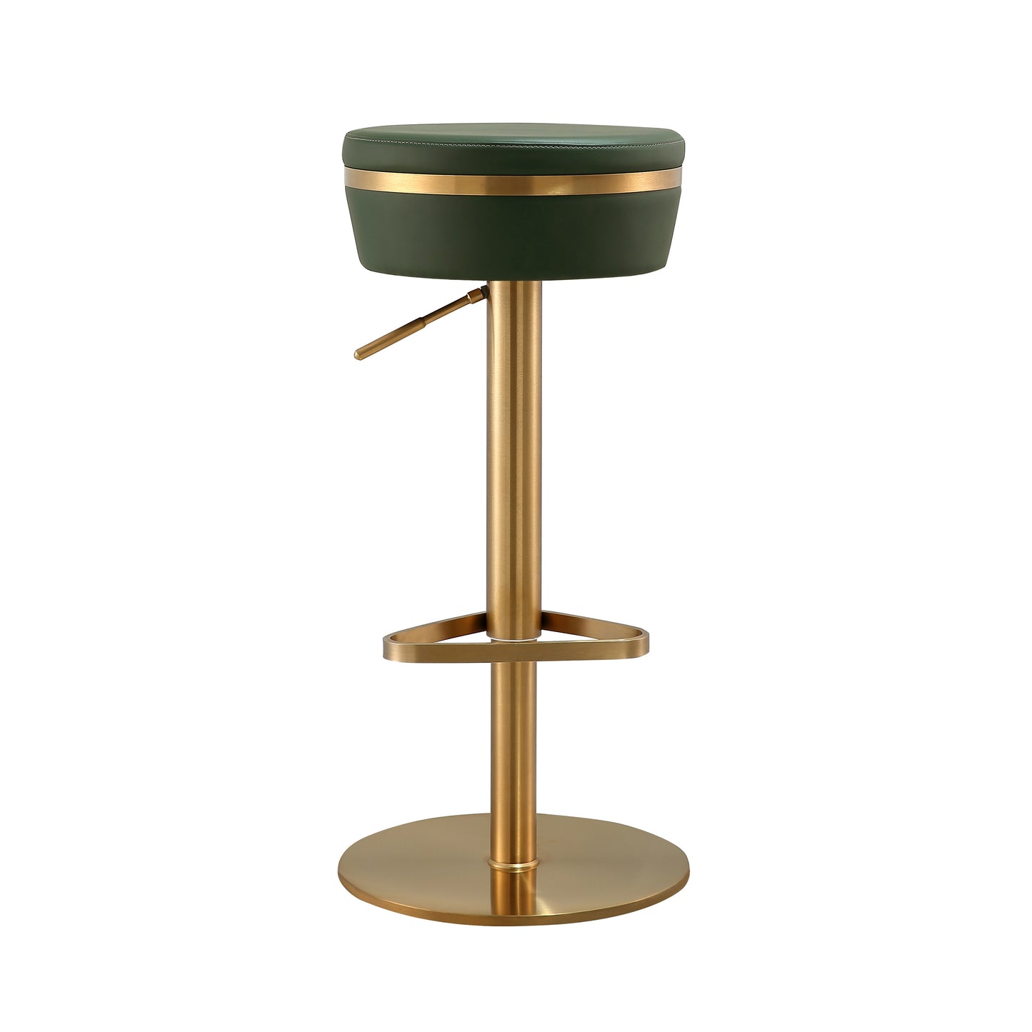 Astro Performance Vegan Leather Adjustable Stool - Green - Image 3