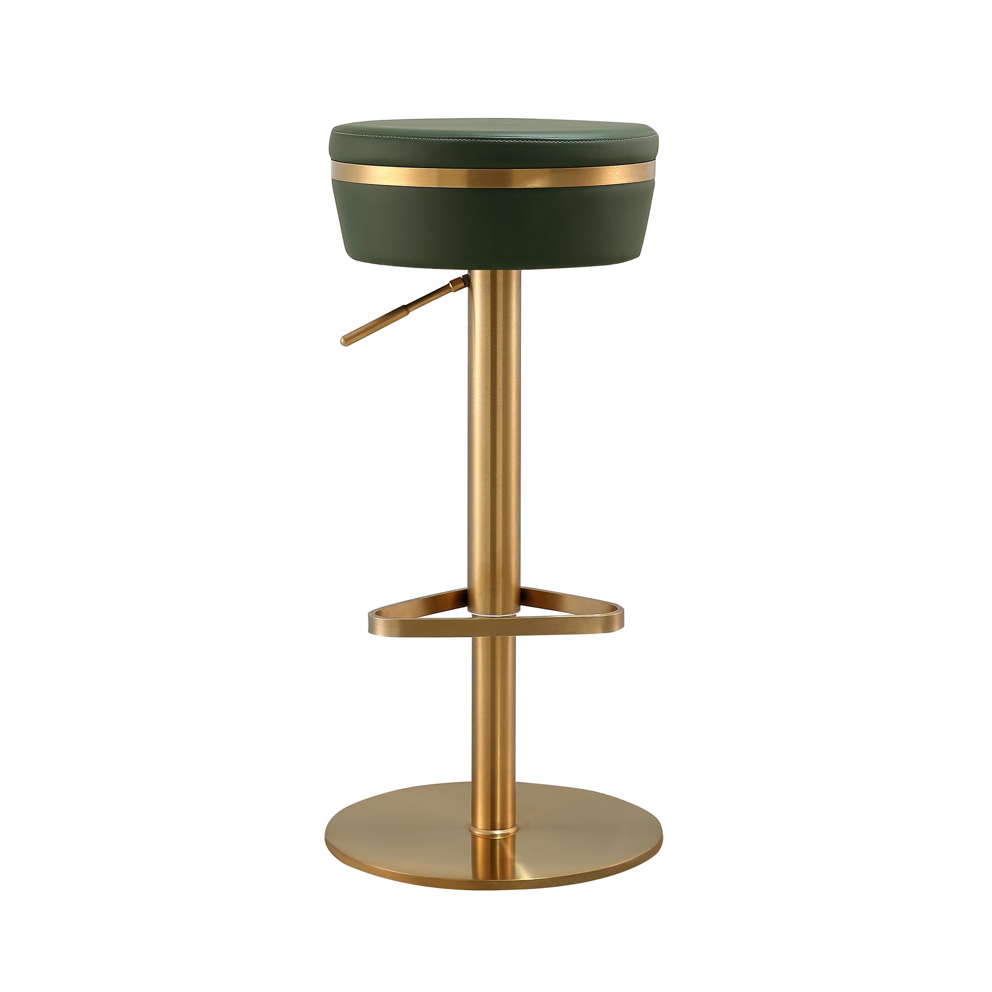 Astro Performance Vegan Leather Adjustable Stool - Green - Image 3