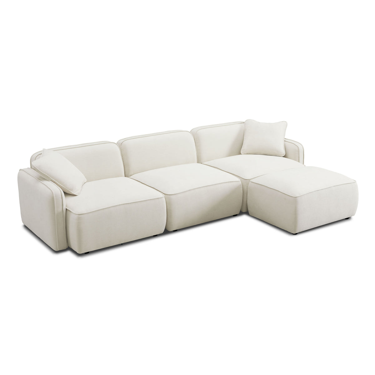 Travie 4-Piece Modular Sectional - Sand - Image 3