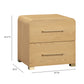Marissa 22" Ash 2-Drawer Nightstand - Natural Ash - Image 8