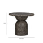 Cynthia Dark Emperador Faux Marble Indoor/Outdoor Side Table - Image 5