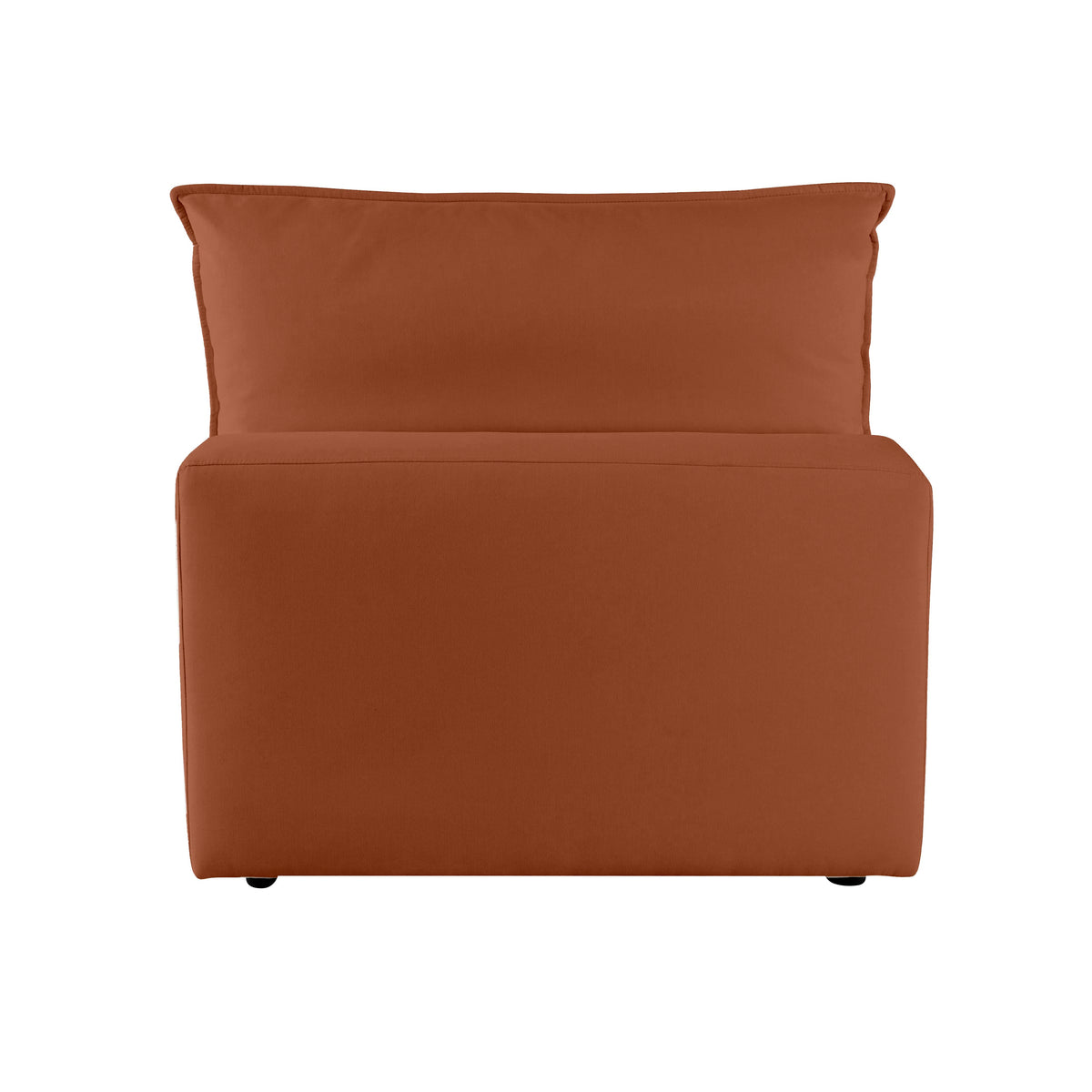 Cali Modular Armless Chair - Rust - Image 6