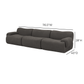 Zenith 117" Modular Sofa - Grey - Image 7