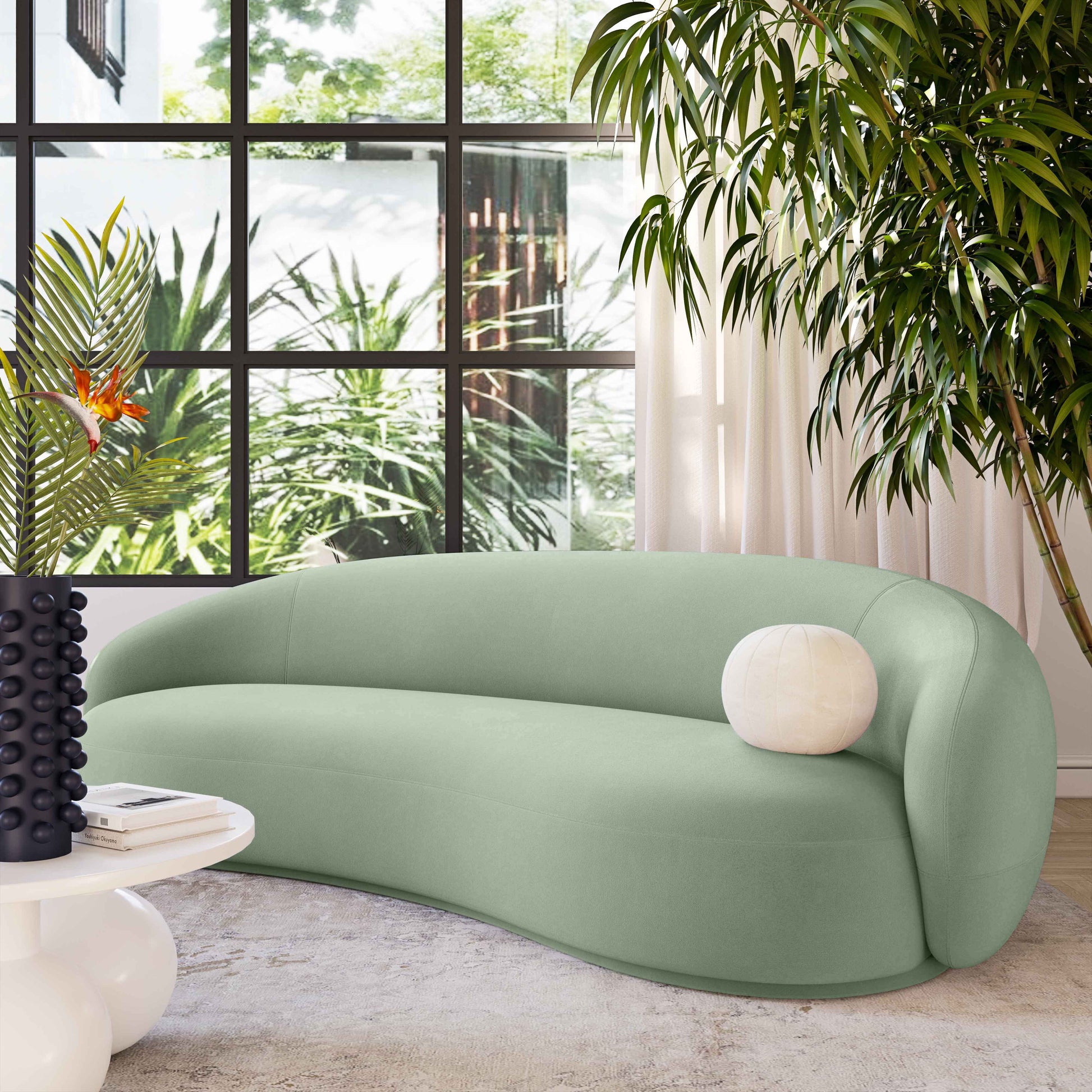 Kendall Sofa (90"-120") - Moss Green / 90" - Image 2