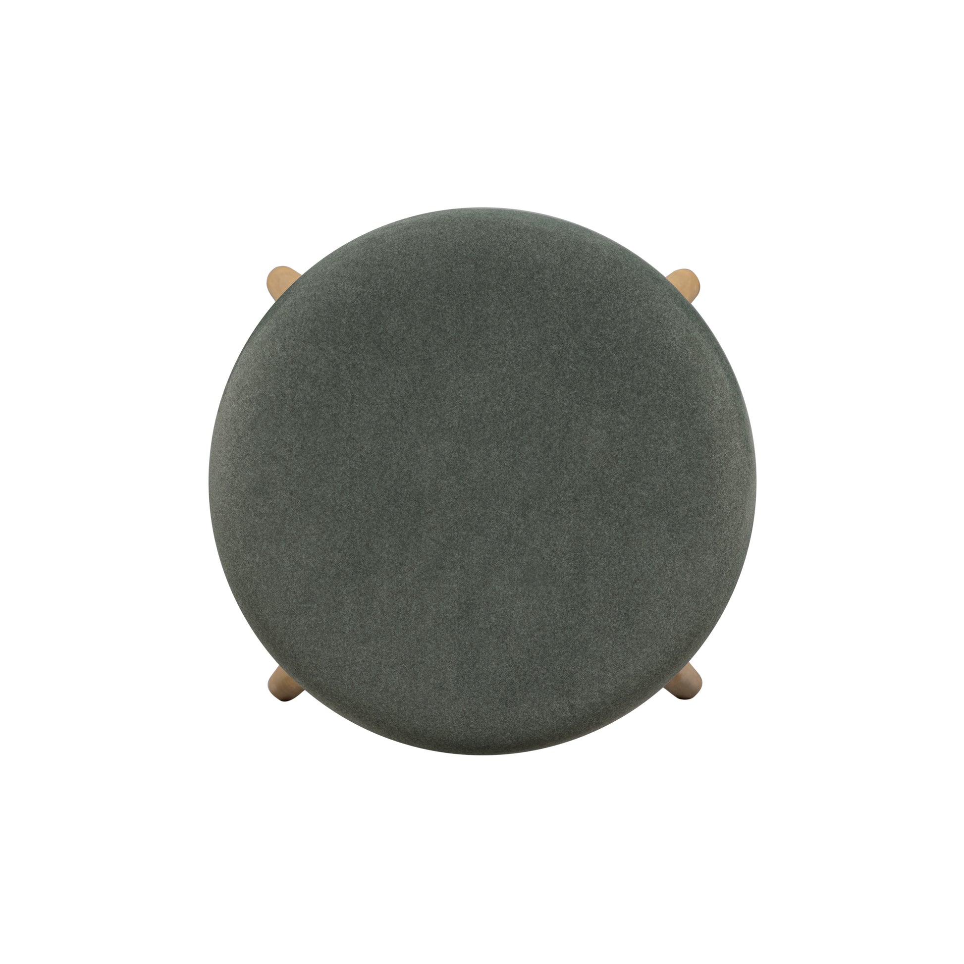 Oodle Green Performance Vegan Mohair Natural Bar Stool - Image 5