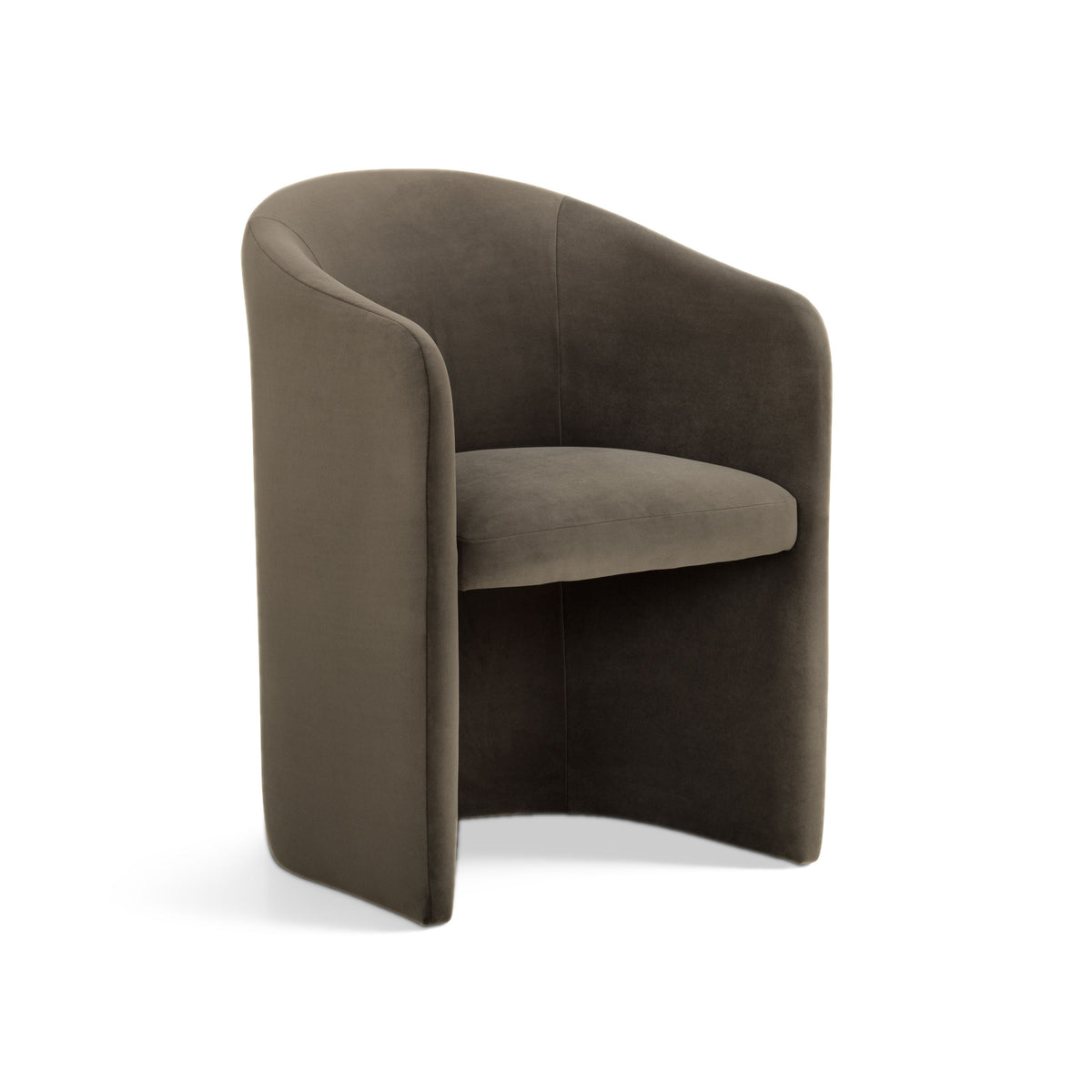 Seraphina Performance Velvet Dining Chair - Chocolate Brown - Image 1