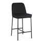 Sydney Performance Velvet Counter Stool Set of 2 - Black - Image 4