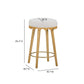 Oodle Cream Performance Vegan Mohair Natural Counter Stool - Image 6
