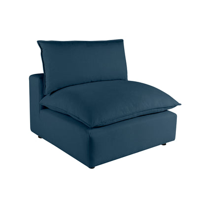 Cali Modular Armless Chair - Navy - Image 1