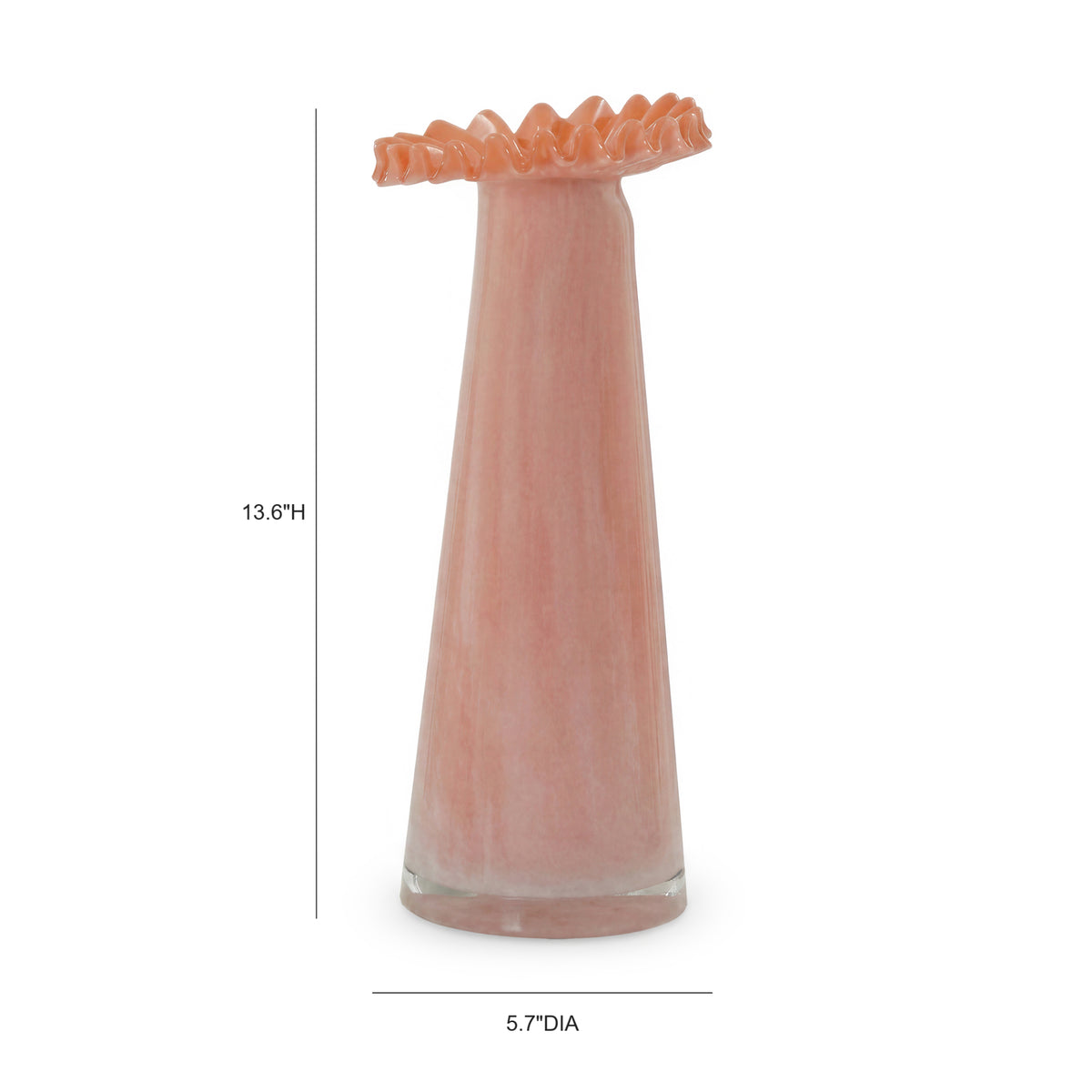 Ruff Ombre Pink Vase - Image 3