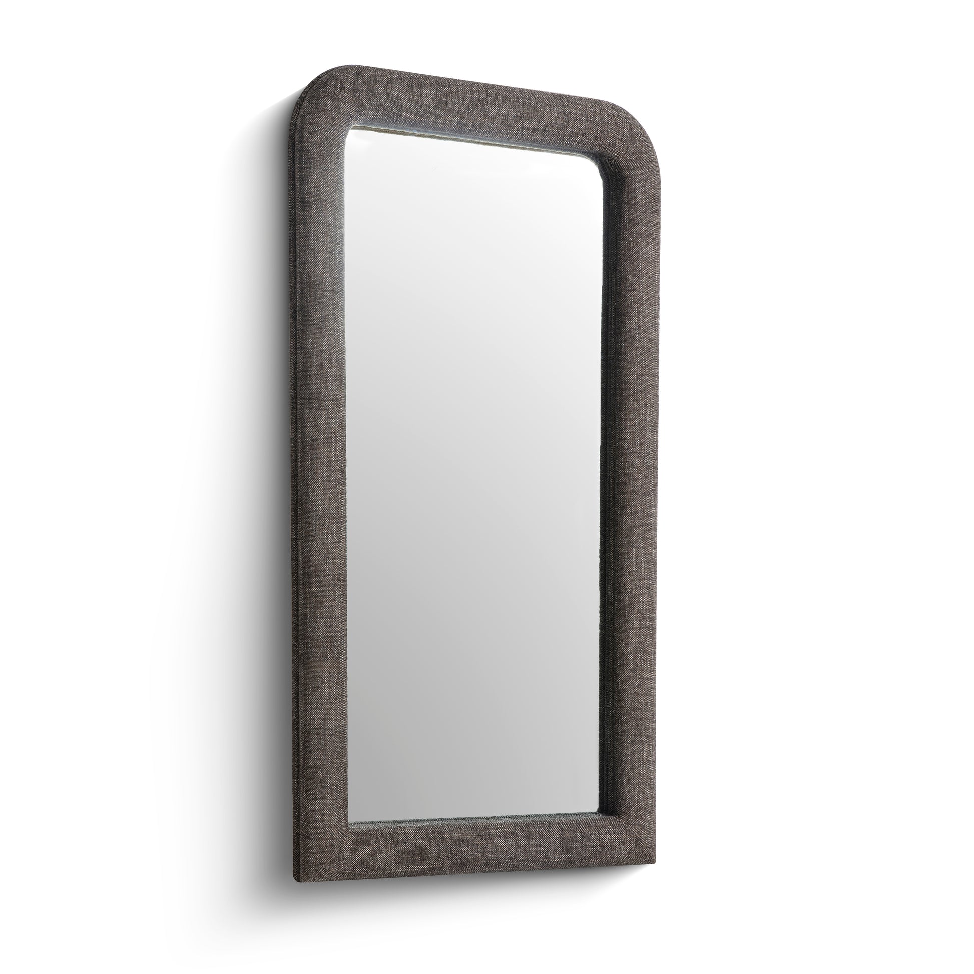 Heidi 43"X78" Upholstered Oversized Floor Mirror - Espresso - Image 2