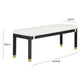 Amara 50" Rattan Bench - Cream / Charcoal - Image 5