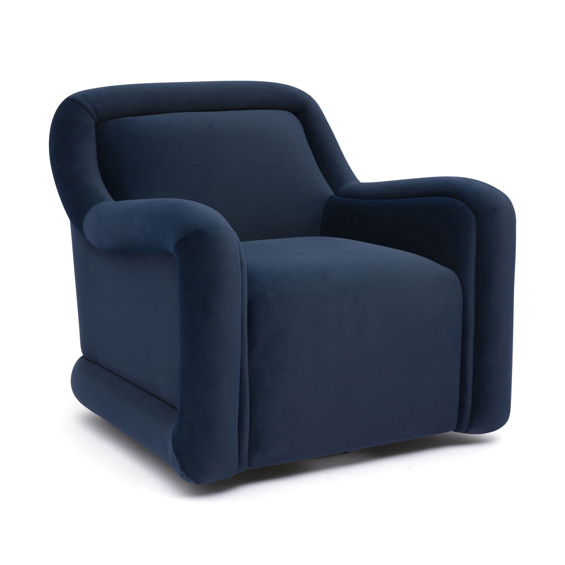 Charli Performance Swivel Chair - Dark Blue - Image 1