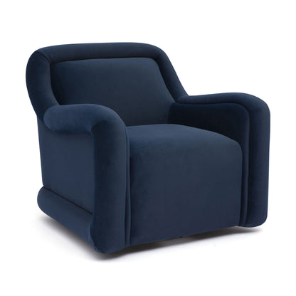 Charli Performance Swivel Chair - Dark Blue - Image 1