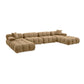 Calliope 6-piece Performance Modular U-Sectional - Cafe Au Lait - Image 3