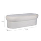 Andrea Performance Velvet Storage Bench (31"-50") - Cream / 50" - Image 7
