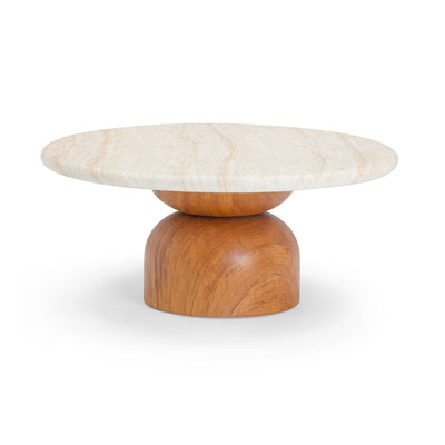 Cynthia 36" Concrete Indoor/Outdoor Coffee Table - Image 1
