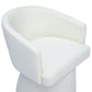 Kristen Rolling Desk Chair - Off-White - Image 5