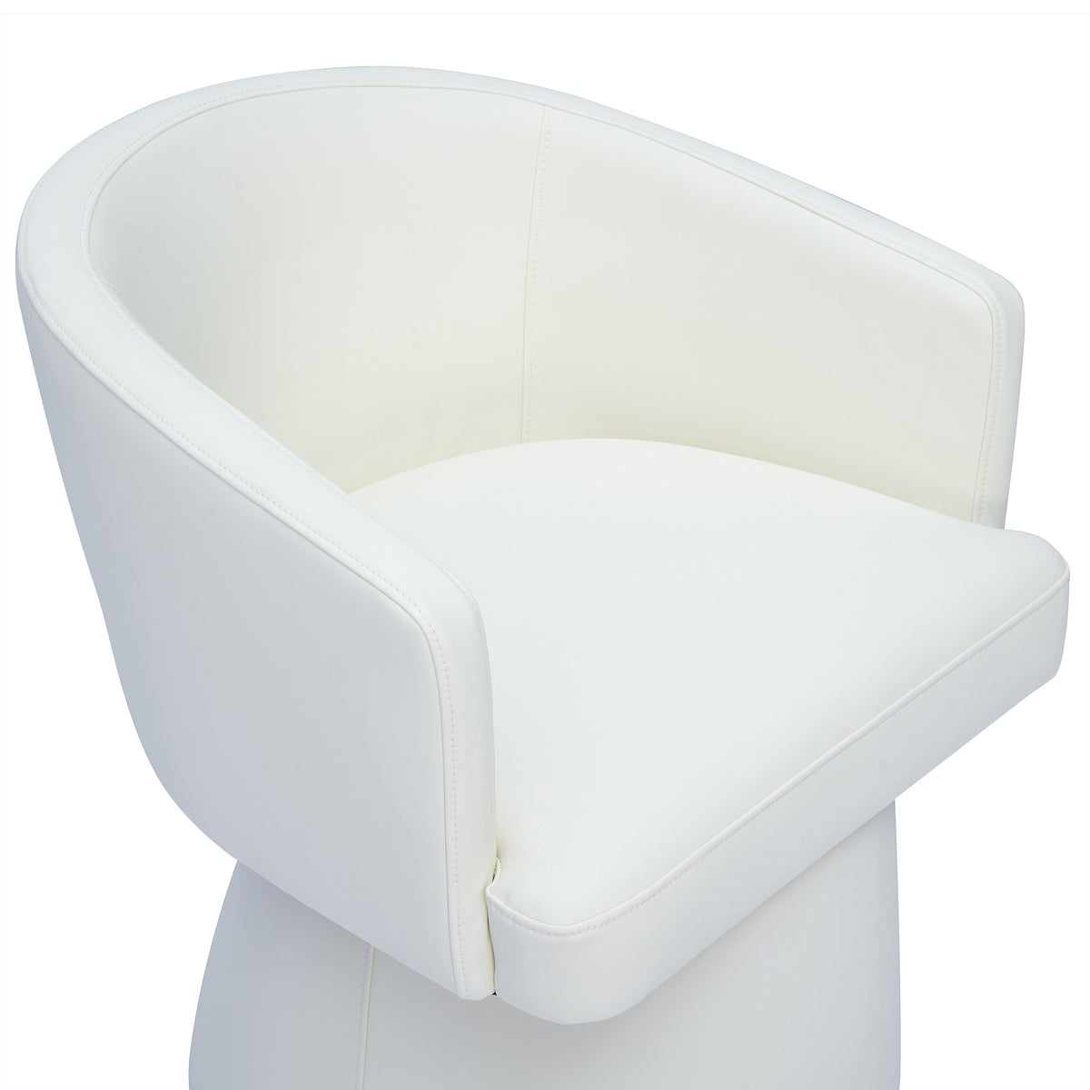 Kristen Rolling Desk Chair - Off-White - Image 5