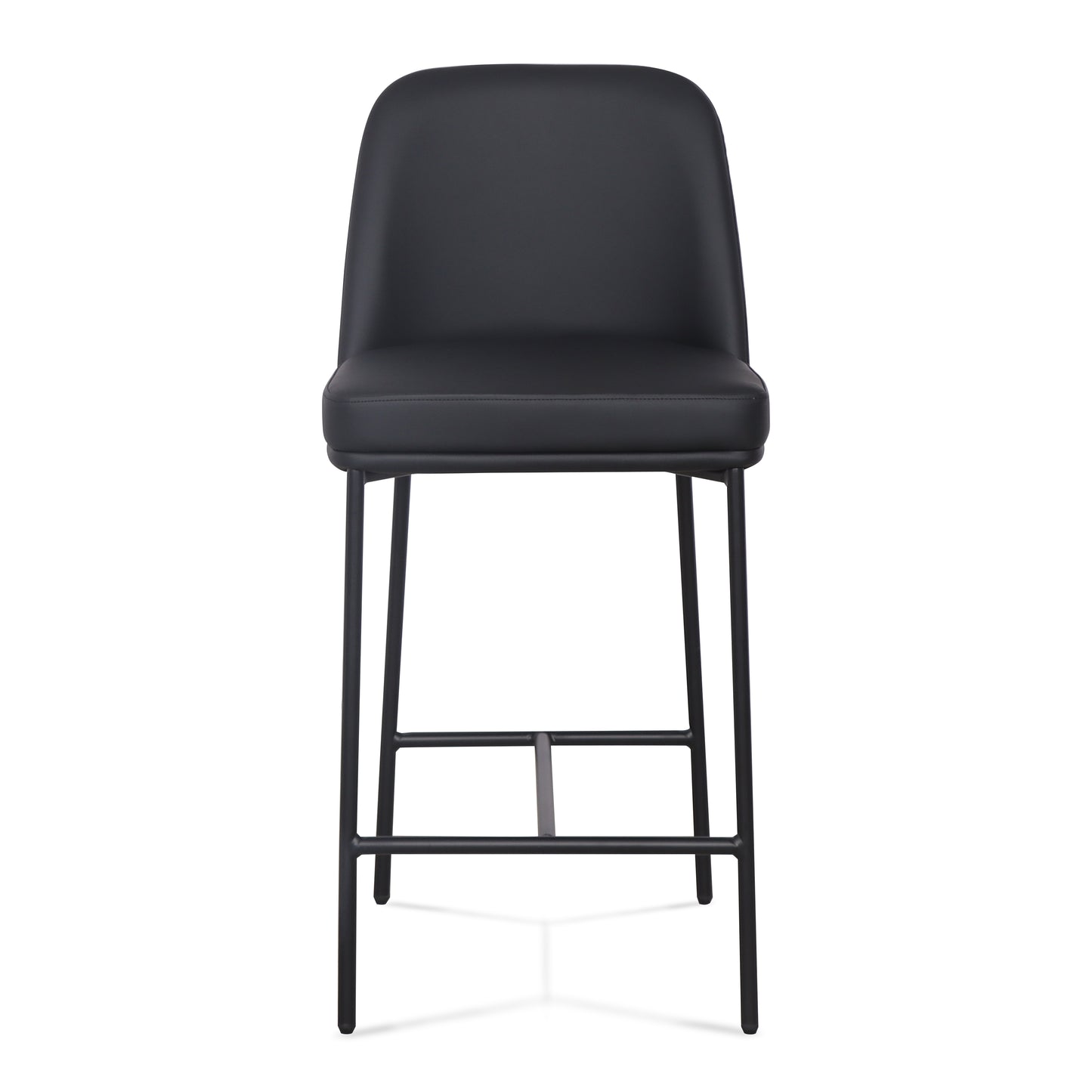 Sydney Performance Vegan Leather Counter Stool - Set of 2 - Black - Image 3