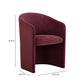 Seraphina Performance Velvet Dining Chair - Berry Red - Image 6