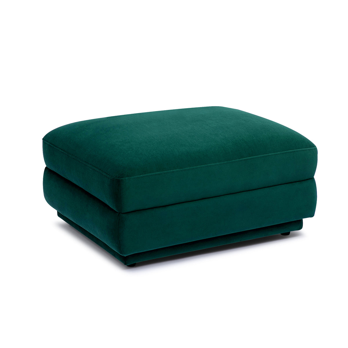 Perry Modular Ottoman - Deep Green - Image 1