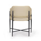 Sezanne Contract-Grade Vegan Leather Dining Chair - Taupe - Image 5