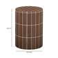 Tatiana Round Concrete Indoor/Outdoor Side Table - Terracotta - Image 5