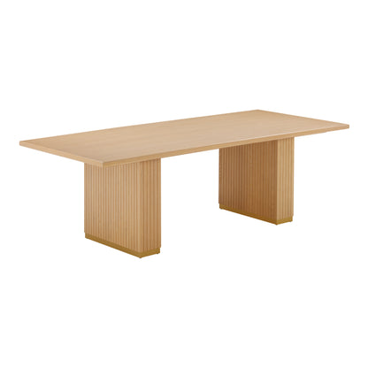 Chelsea Oak Wood Rectangular Dining Table (79"-96") - Natural / 96" - Image 1