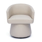 Kristen Rolling Desk Chair - Beige - Image 2