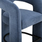 Malone Denim Blue Performance Fabric Bar Stool - Image 3