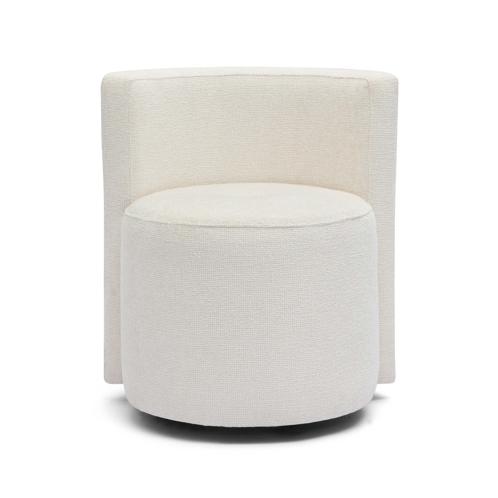 Alyssa Rolling Desk Chair - Off-White - Image 3