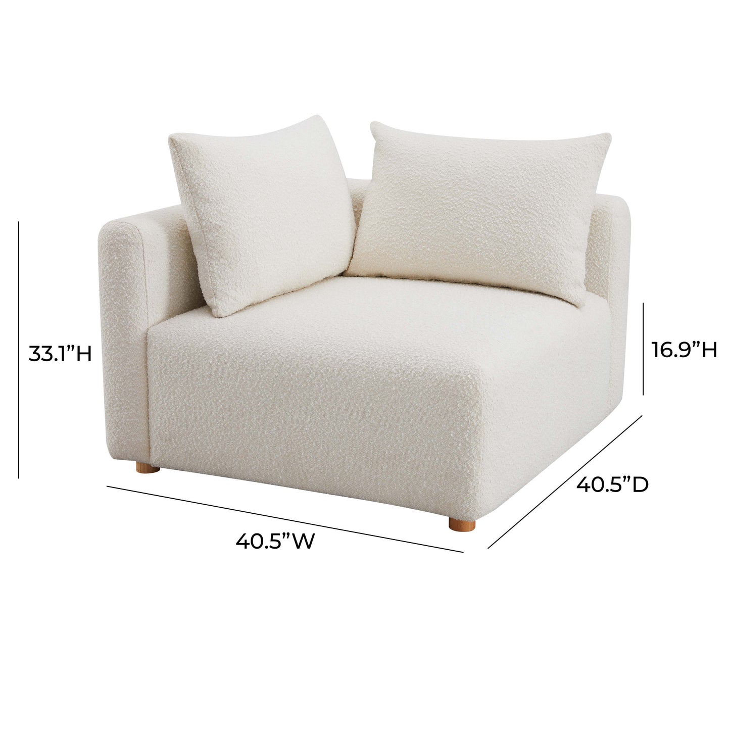 Hangover Modular Corner Chair - Cream - Image 7
