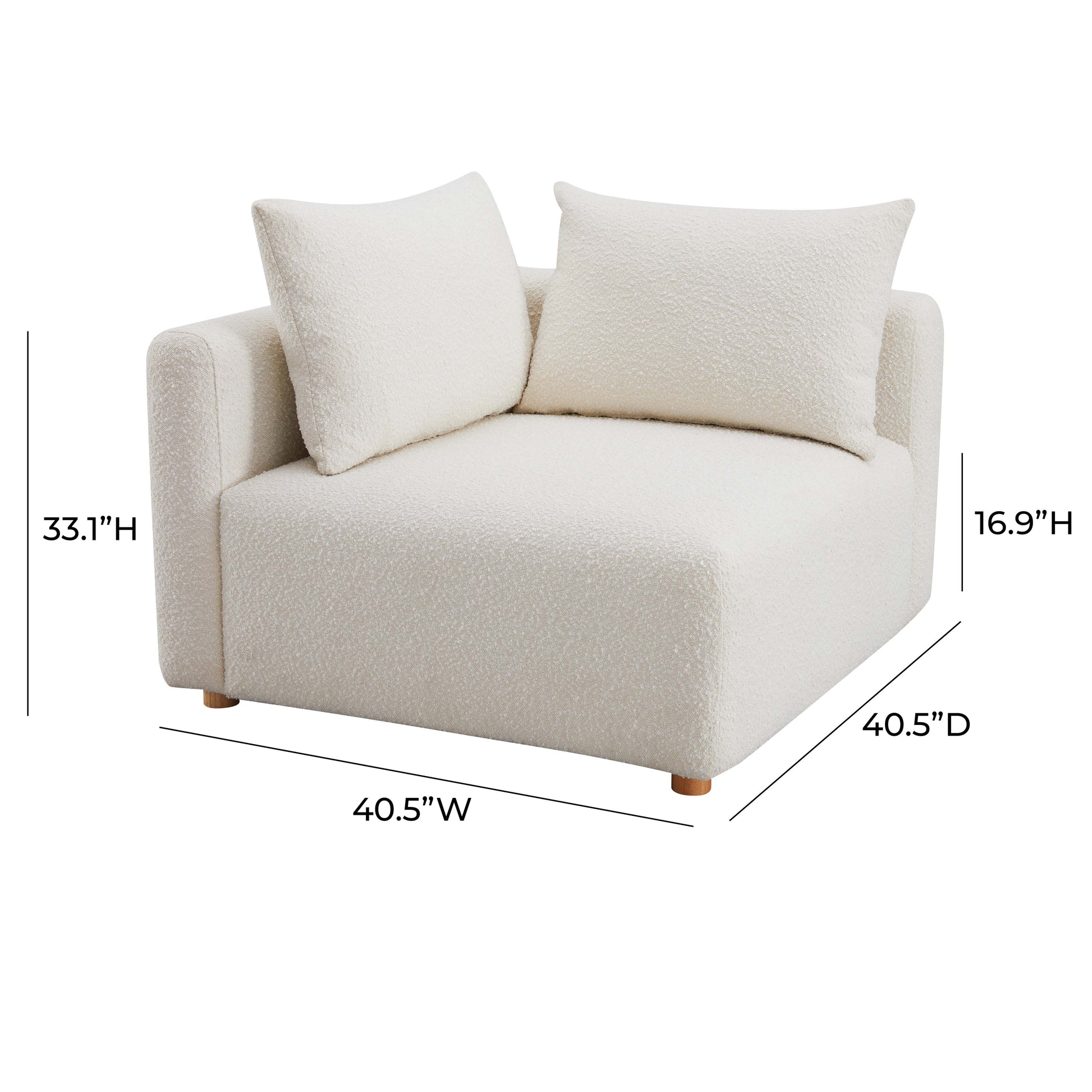 Hangover Modular Corner Chair - Cream - Image 7