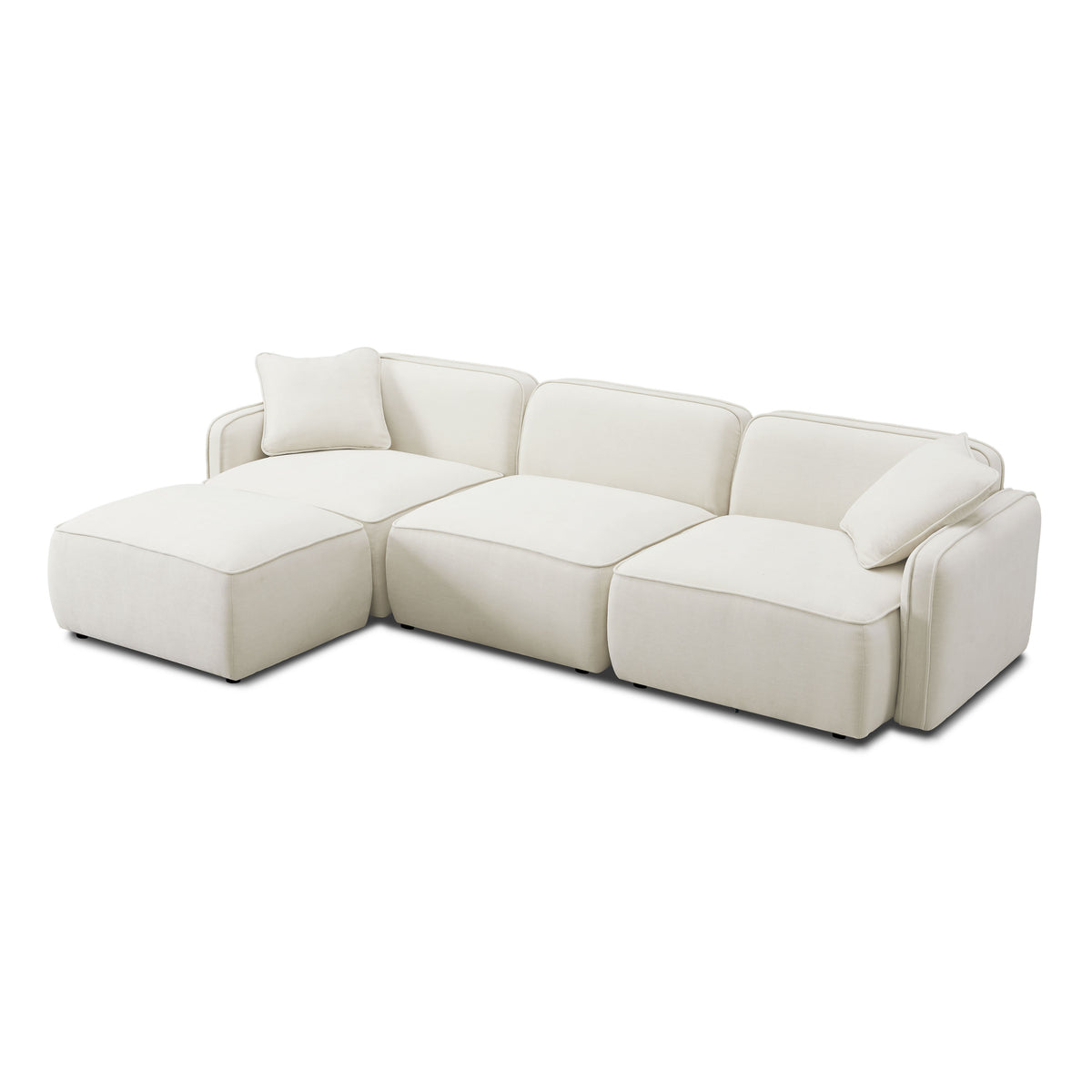 Travie 4-Piece Modular Sectional - Sand - Image 4