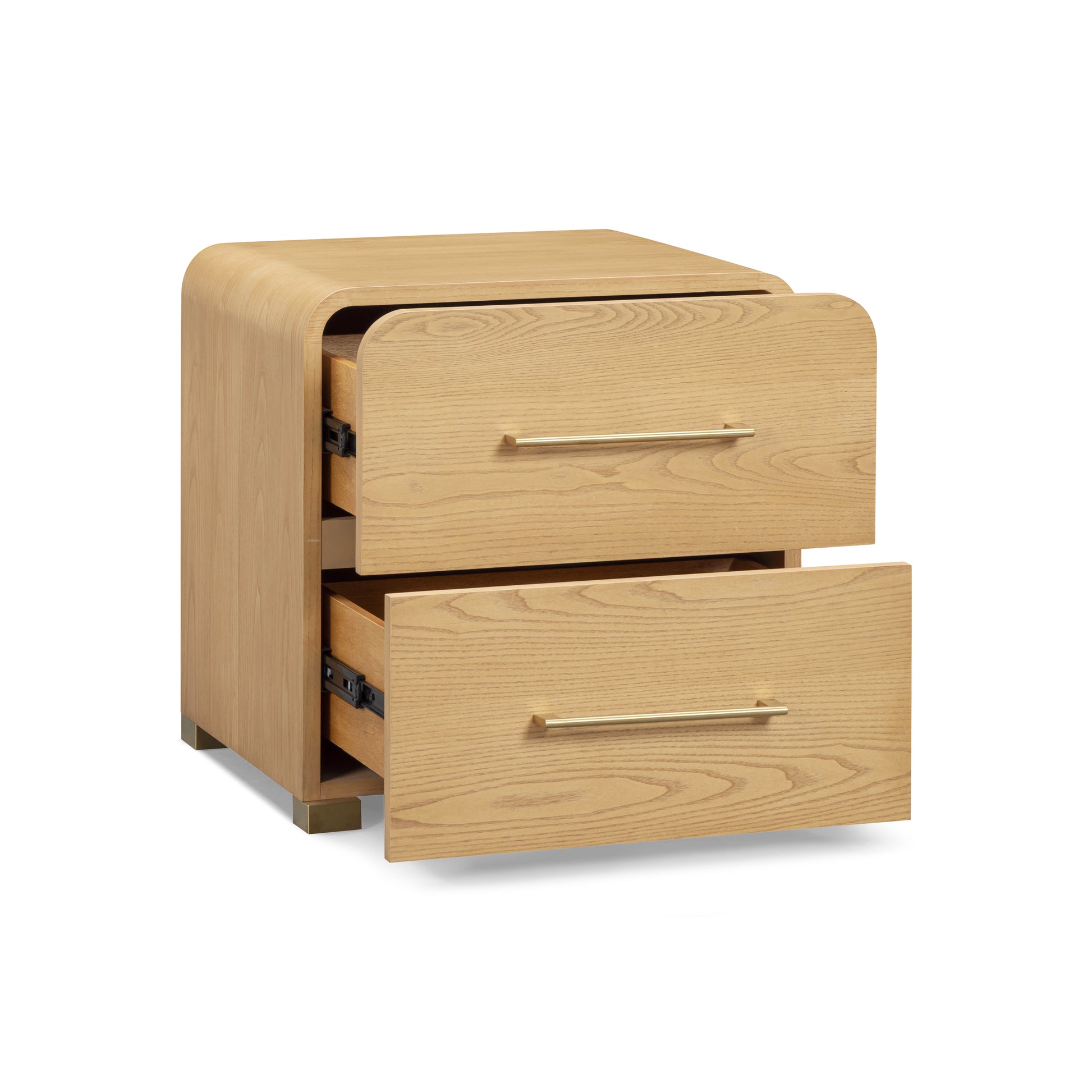 Marissa 22" Ash 2-Drawer Nightstand - Natural Ash - Image 5