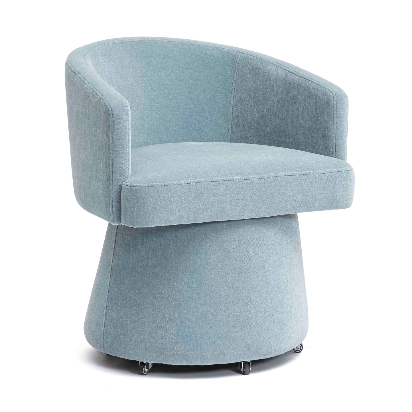 Kristen Rolling Desk Chair - Faded Blue - Image 1